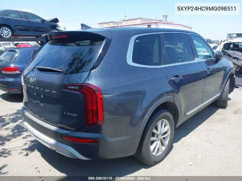 5XYP24HC9MG098511 2021 Kia Telluride Lx