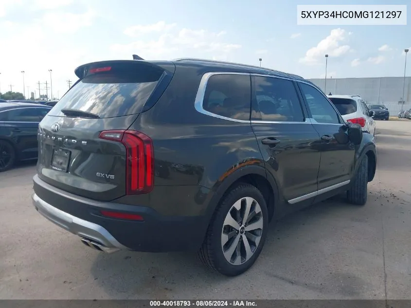 2021 Kia Telluride Ex VIN: 5XYP34HC0MG121297 Lot: 40018793