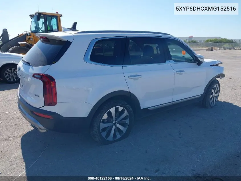 2021 Kia Telluride S VIN: 5XYP6DHCXMG152516 Lot: 40122156