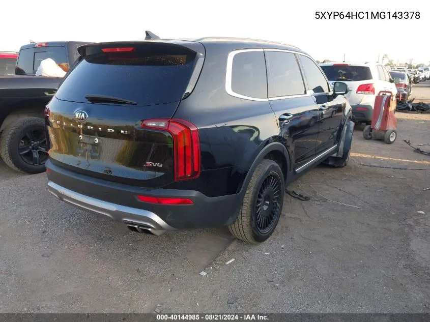 5XYP64HC1MG143378 2021 Kia Telluride S