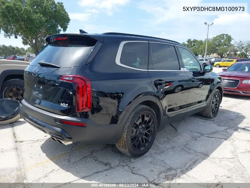 2021 Kia Telluride Ex VIN: 5XYP3DHC8MG100973 Lot: 40186248