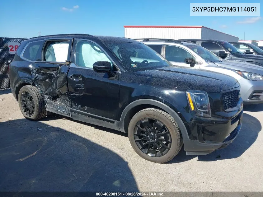 2021 Kia Telluride Sx VIN: 5XYP5DHC7MG114051 Lot: 40208151