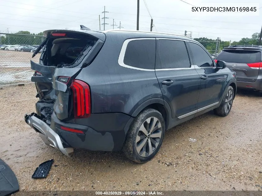 2021 Kia Telluride Ex VIN: 5XYP3DHC3MG169845 Lot: 40250929