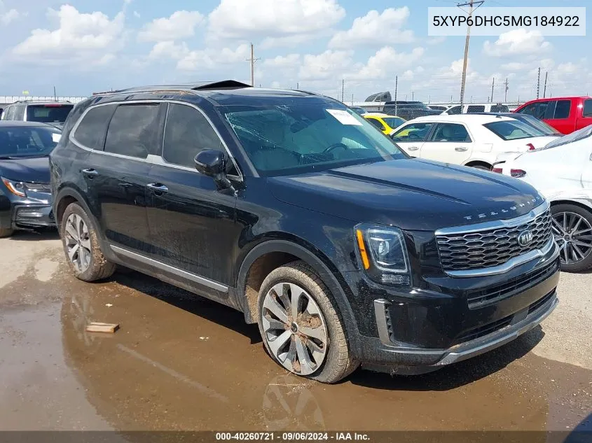 2021 Kia Telluride S VIN: 5XYP6DHC5MG184922 Lot: 40260721