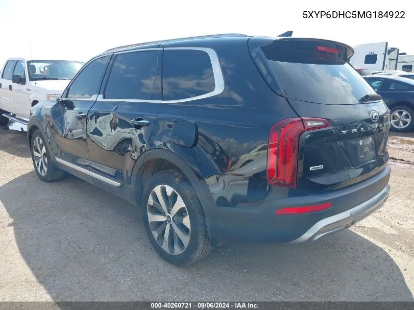 5XYP6DHC5MG184922 2021 Kia Telluride S