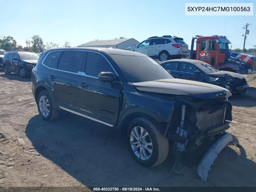 2021 Kia Telluride Lx VIN: 5XYP24HC7MG100563 Lot: 40332750