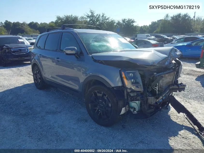 2021 Kia Telluride Sx VIN: 5XYP5DHC9MG178219 Lot: 40400552