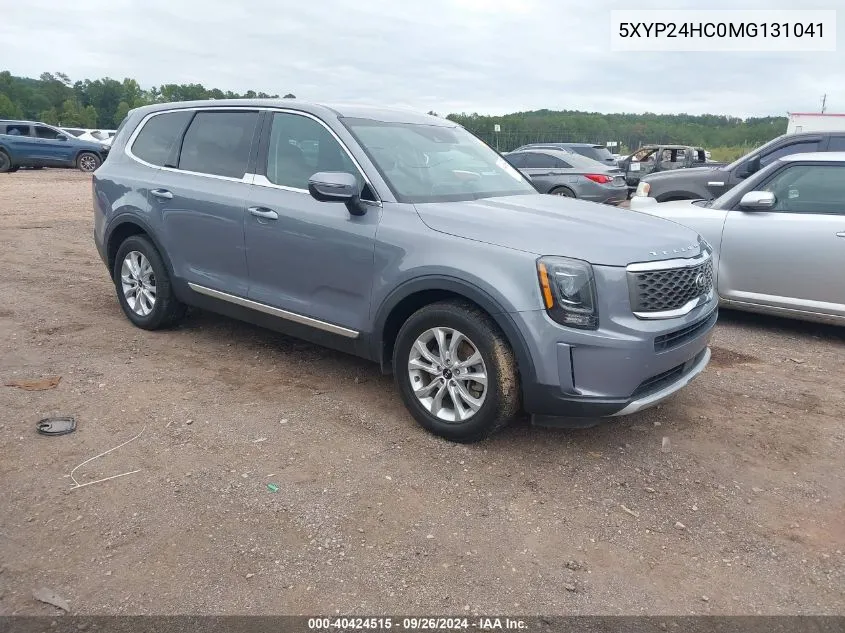 2021 Kia Telluride Lx VIN: 5XYP24HC0MG131041 Lot: 40424515