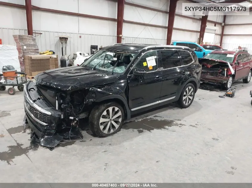 2021 Kia Telluride Ex VIN: 5XYP34HC5MG117973 Lot: 40457403