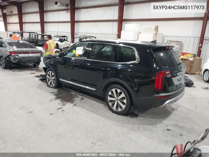 2021 Kia Telluride Ex VIN: 5XYP34HC5MG117973 Lot: 40457403