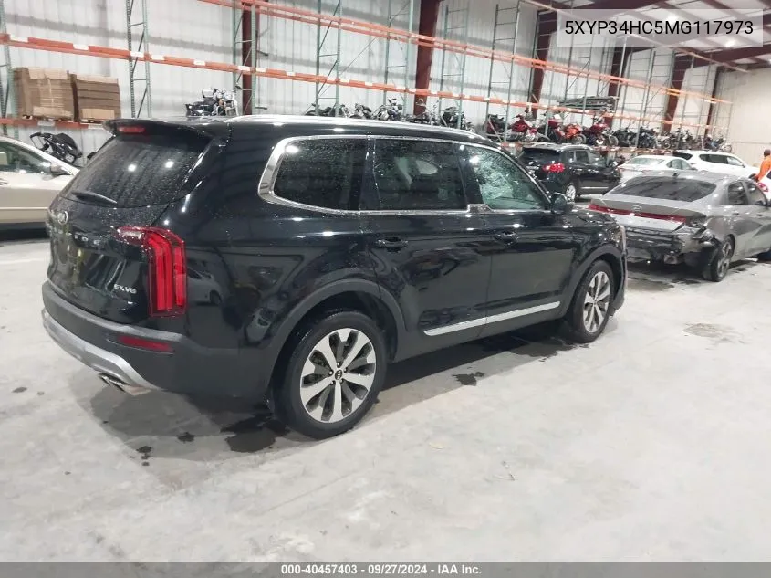 2021 Kia Telluride Ex VIN: 5XYP34HC5MG117973 Lot: 40457403