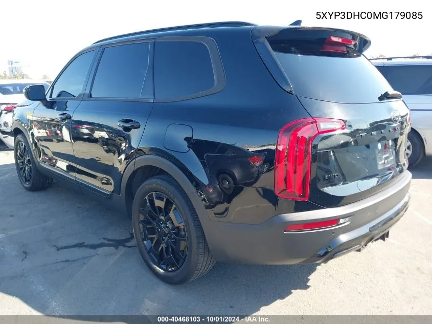 2021 Kia Telluride Ex VIN: 5XYP3DHC0MG179085 Lot: 40468103