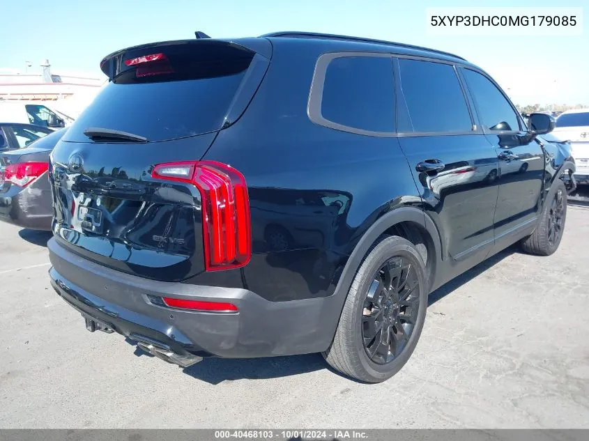 2021 Kia Telluride Ex VIN: 5XYP3DHC0MG179085 Lot: 40468103