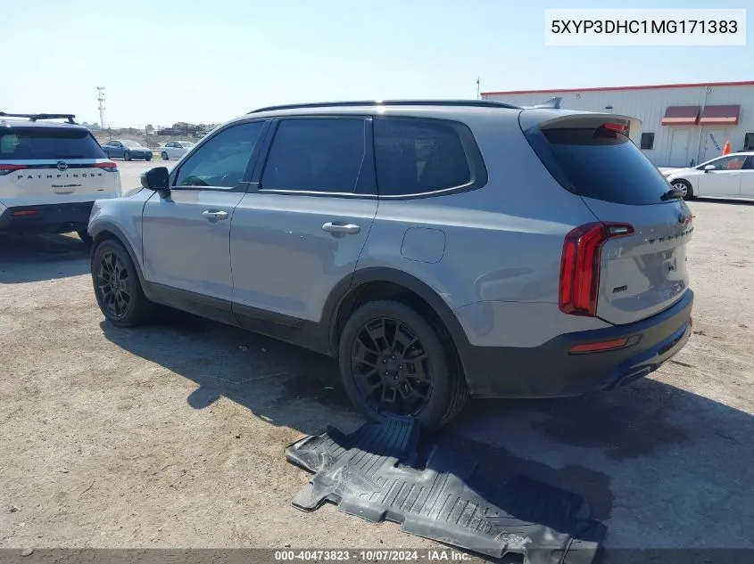 2021 Kia Telluride Ex VIN: 5XYP3DHC1MG171383 Lot: 40473823