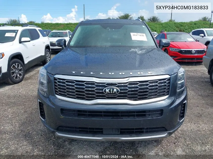 2021 Kia Telluride Ex VIN: 5XYP34HC0MG183833 Lot: 40477048