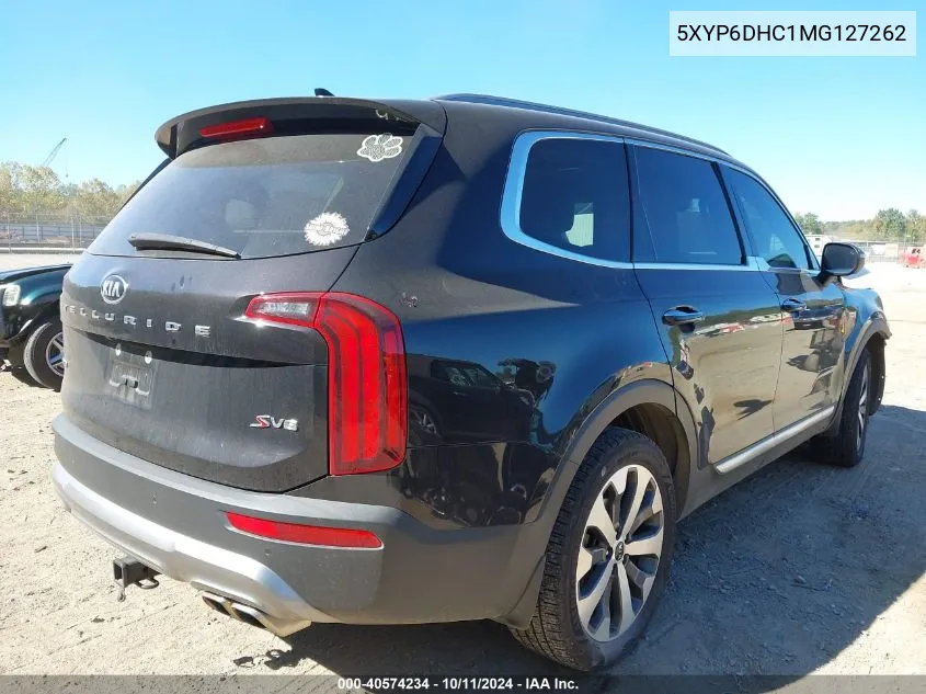 2021 Kia Telluride S VIN: 5XYP6DHC1MG127262 Lot: 40574234