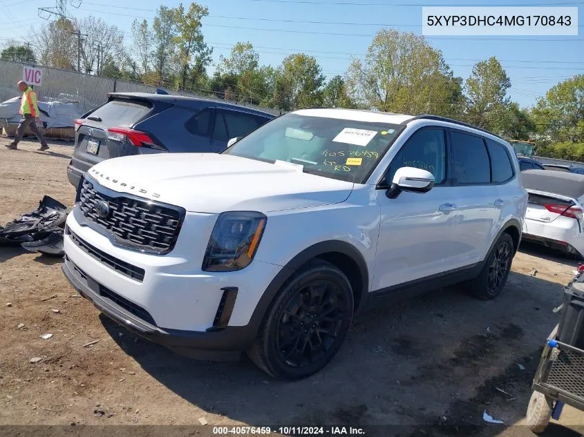 2021 Kia Telluride Ex VIN: 5XYP3DHC4MG170843 Lot: 40576459