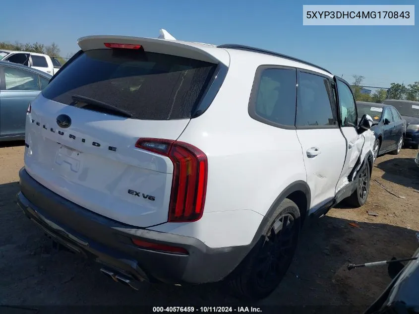 2021 Kia Telluride Ex VIN: 5XYP3DHC4MG170843 Lot: 40576459