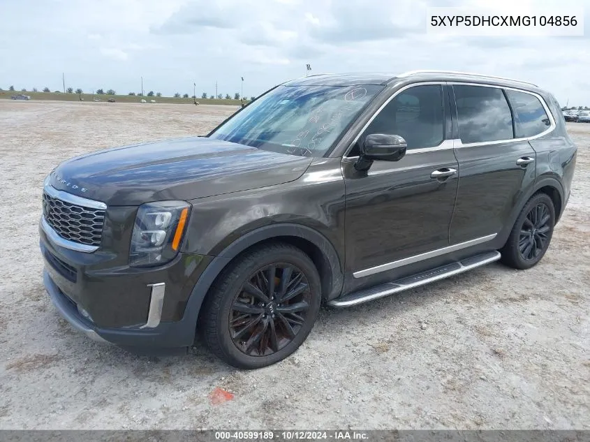 2021 Kia Telluride Sx VIN: 5XYP5DHCXMG104856 Lot: 40599189