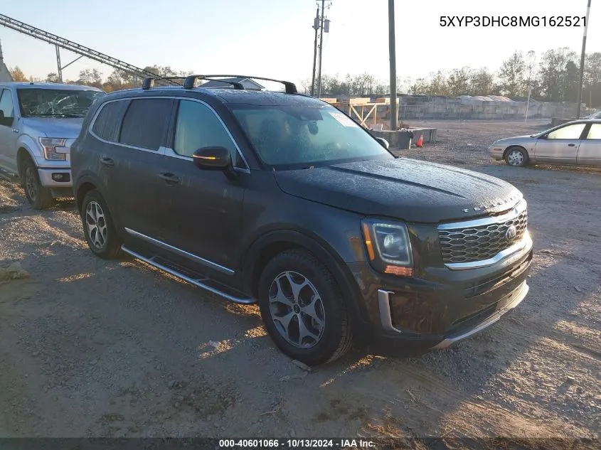 2021 Kia Telluride Ex VIN: 5XYP3DHC8MG162521 Lot: 40601066