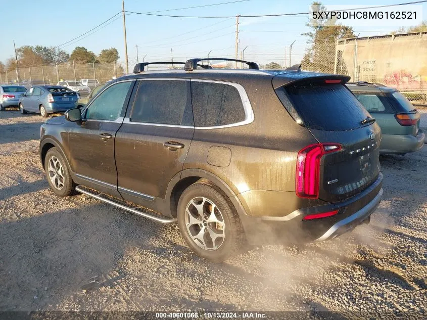 2021 Kia Telluride Ex VIN: 5XYP3DHC8MG162521 Lot: 40601066