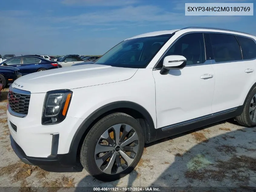 2021 Kia Telluride Ex VIN: 5XYP34HC2MG180769 Lot: 40611921