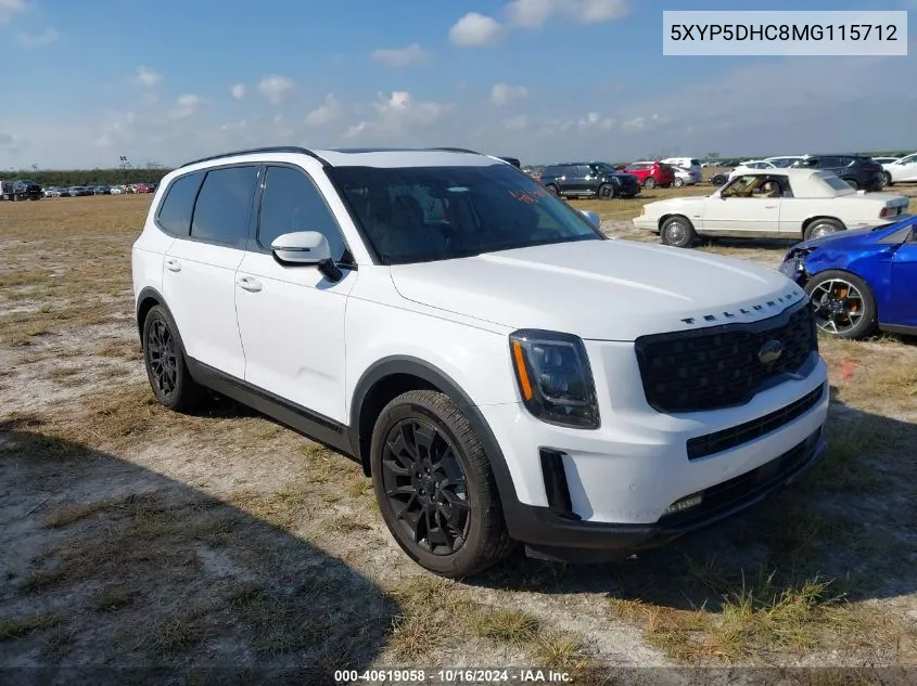 2021 Kia Telluride Sx VIN: 5XYP5DHC8MG115712 Lot: 40619058