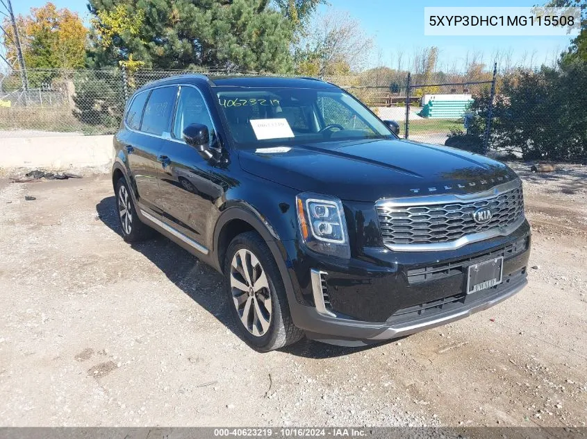 2021 Kia Telluride Ex VIN: 5XYP3DHC1MG115508 Lot: 40623219