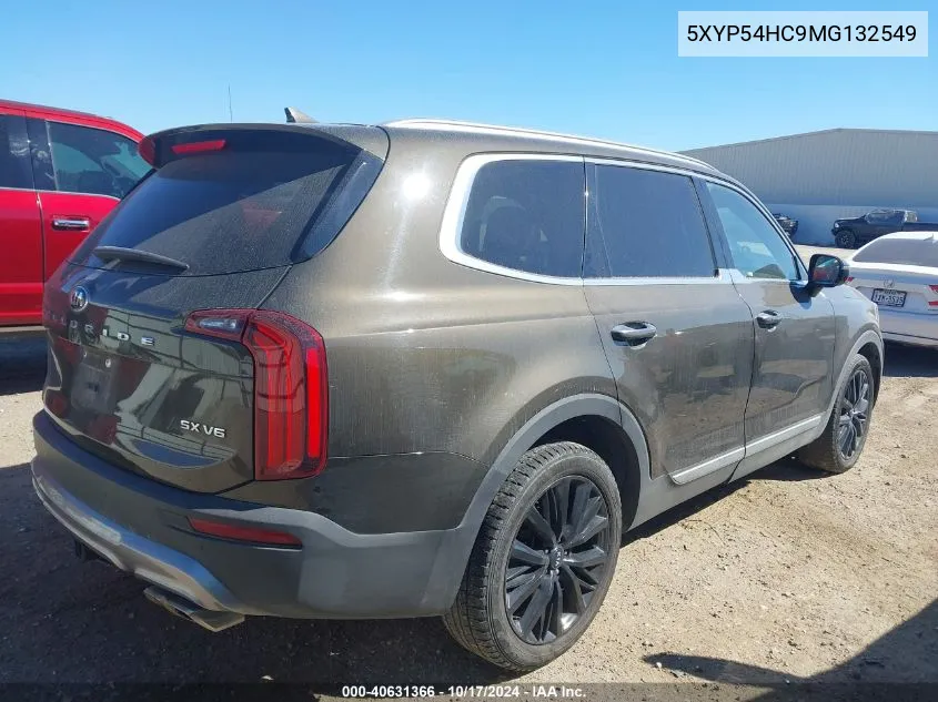 2021 Kia Telluride Sx VIN: 5XYP54HC9MG132549 Lot: 40631366