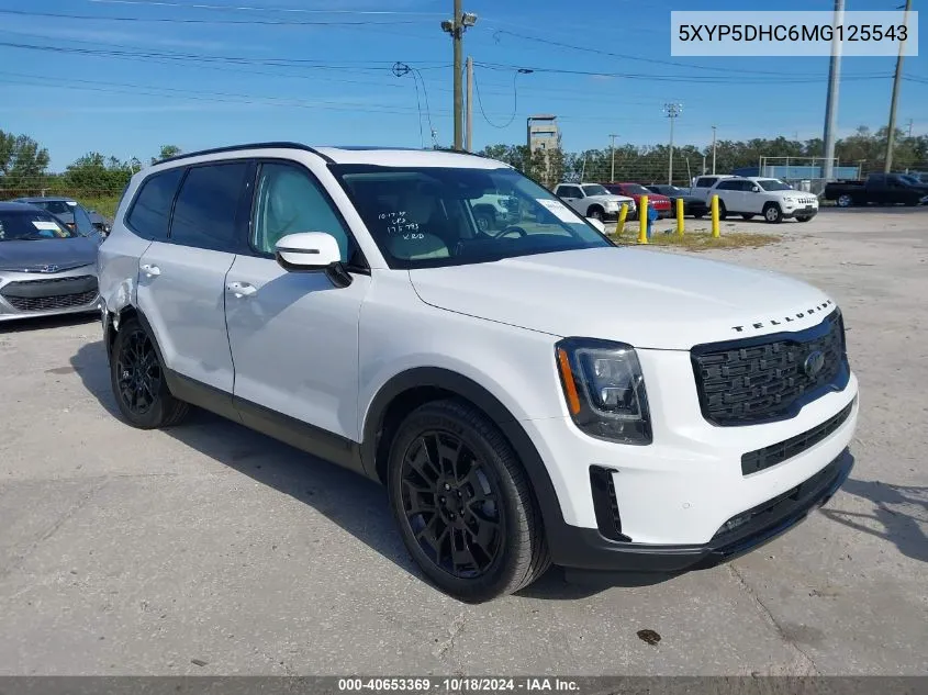 2021 Kia Telluride Sx VIN: 5XYP5DHC6MG125543 Lot: 40653369