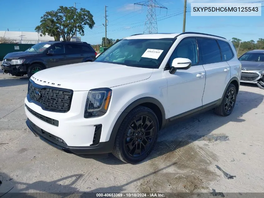 2021 Kia Telluride Sx VIN: 5XYP5DHC6MG125543 Lot: 40653369