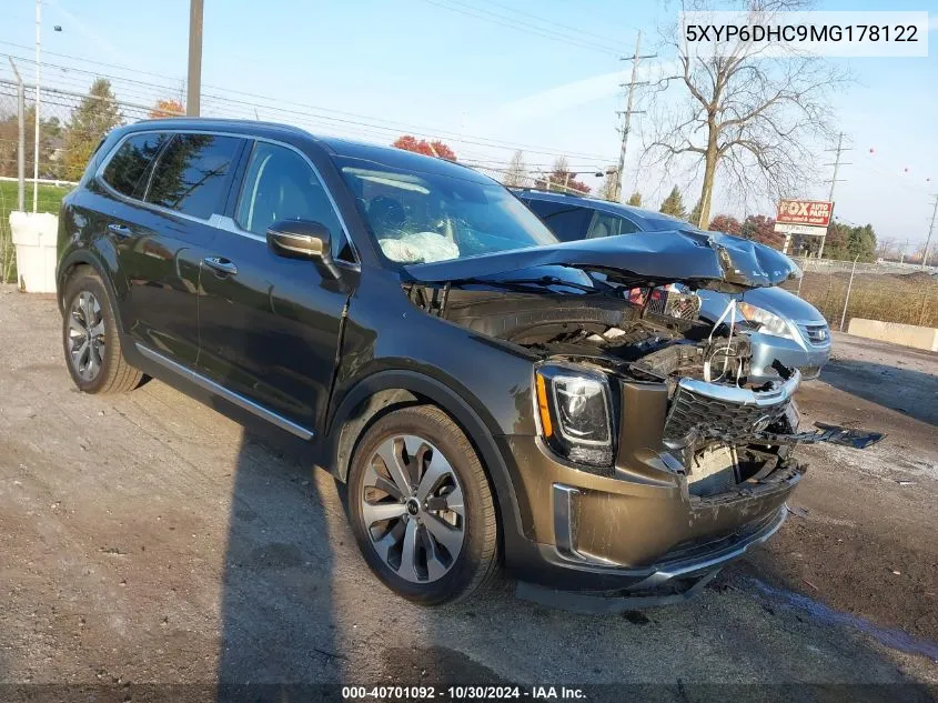 2021 Kia Telluride S VIN: 5XYP6DHC9MG178122 Lot: 40701092