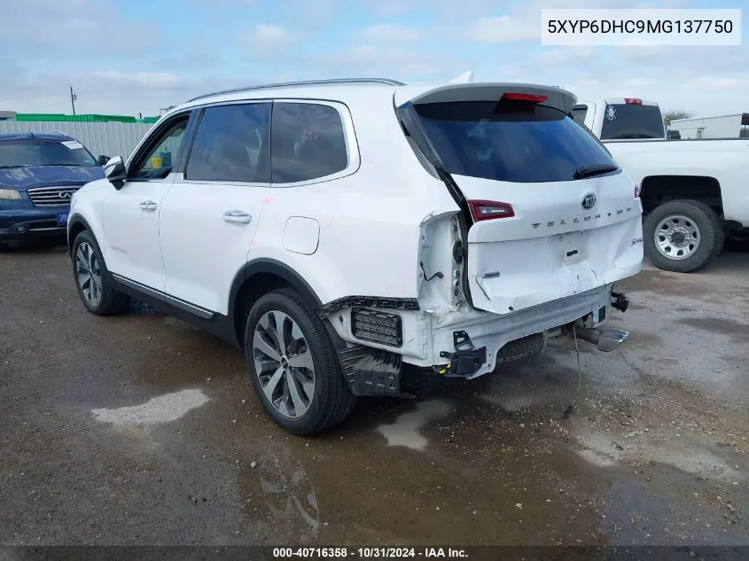 2021 Kia Telluride S VIN: 5XYP6DHC9MG137750 Lot: 40716358