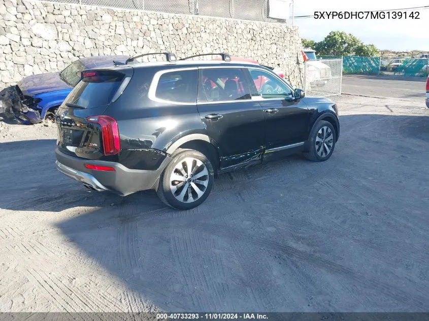 2021 Kia Telluride S VIN: 5XYP6DHC7MG139142 Lot: 40733293