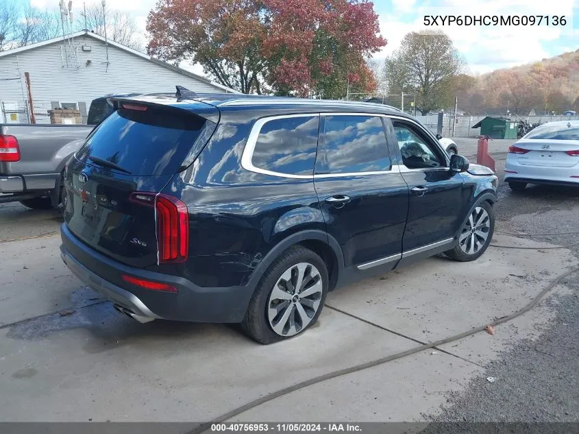 2021 Kia Telluride S VIN: 5XYP6DHC9MG097136 Lot: 40756953