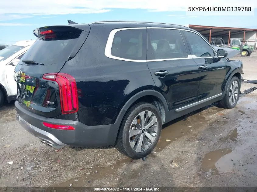 2021 Kia Telluride S VIN: 5XYP64HC0MG139788 Lot: 40784872