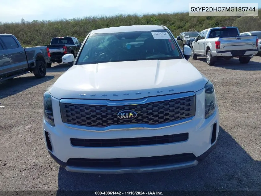 2021 Kia Telluride Lx VIN: 5XYP2DHC7MG185744 Lot: 40861442