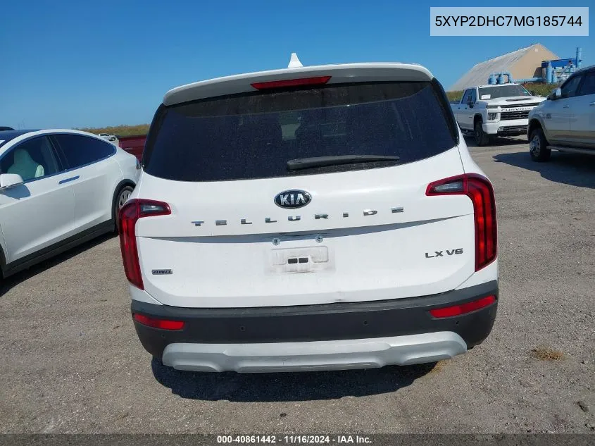 2021 Kia Telluride Lx VIN: 5XYP2DHC7MG185744 Lot: 40861442