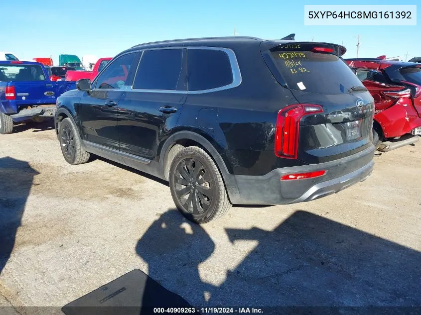 2021 Kia Telluride S VIN: 5XYP64HC8MG161392 Lot: 40909263