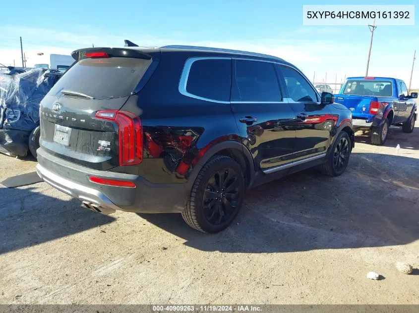 2021 Kia Telluride S VIN: 5XYP64HC8MG161392 Lot: 40909263