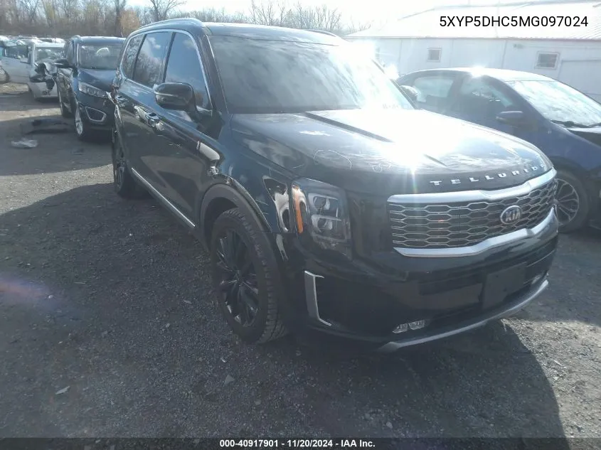 2021 Kia Telluride Sx VIN: 5XYP5DHC5MG097024 Lot: 40917901