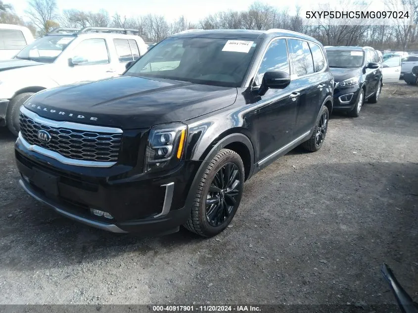 2021 Kia Telluride Sx VIN: 5XYP5DHC5MG097024 Lot: 40917901