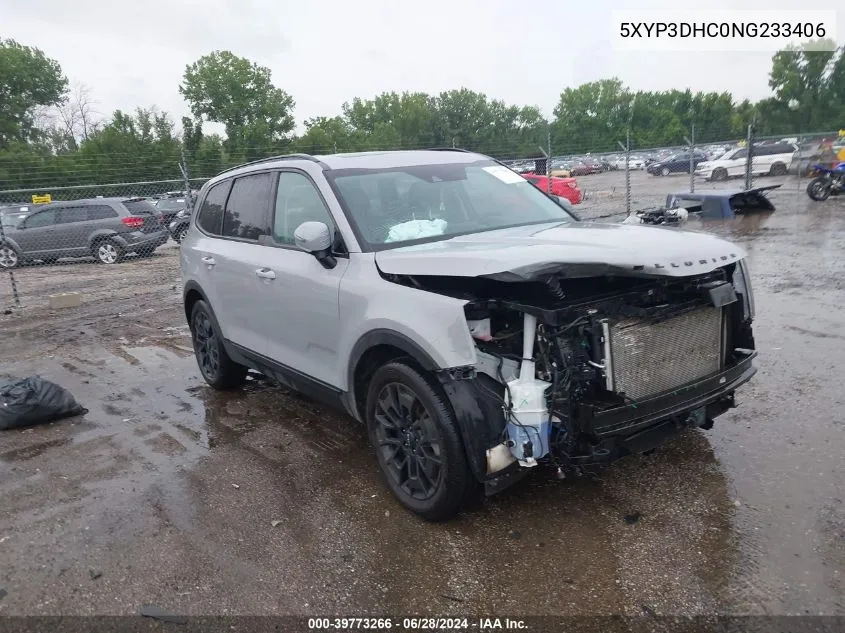 2022 Kia Telluride Ex VIN: 5XYP3DHC0NG233406 Lot: 39773266