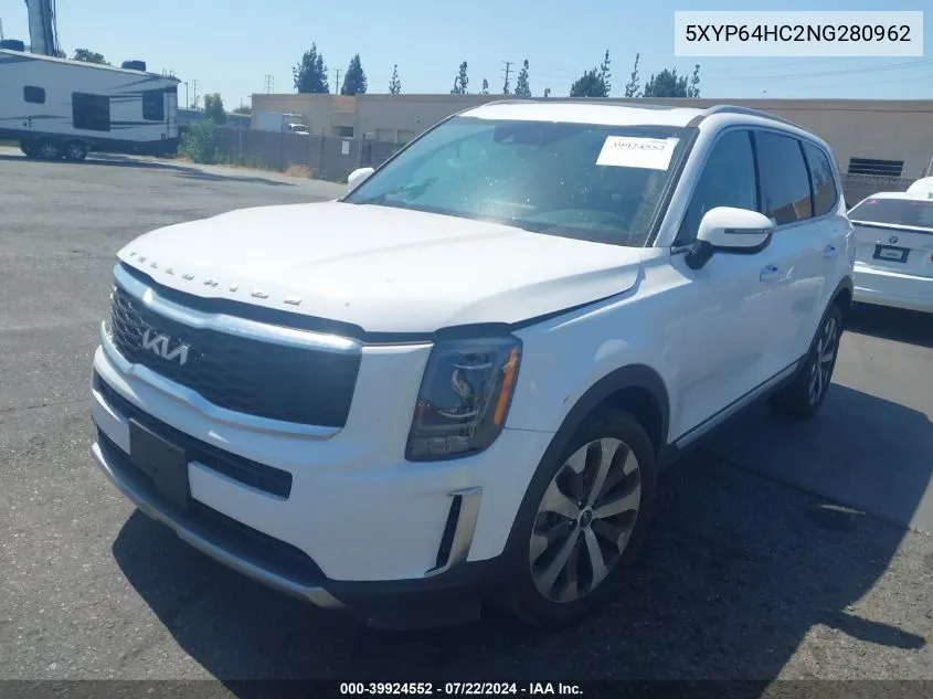 5XYP64HC2NG280962 2022 Kia Telluride S