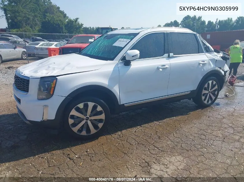 2022 Kia Telluride S VIN: 5XYP64HC9NG305999 Lot: 40040176