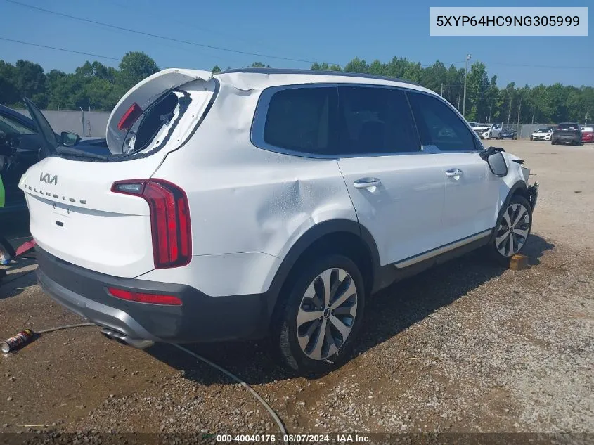 2022 Kia Telluride S VIN: 5XYP64HC9NG305999 Lot: 40040176