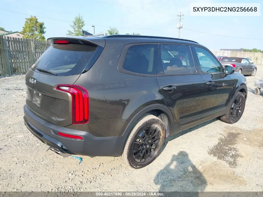 2022 Kia Telluride Ex VIN: 5XYP3DHC2NG256668 Lot: 40217690