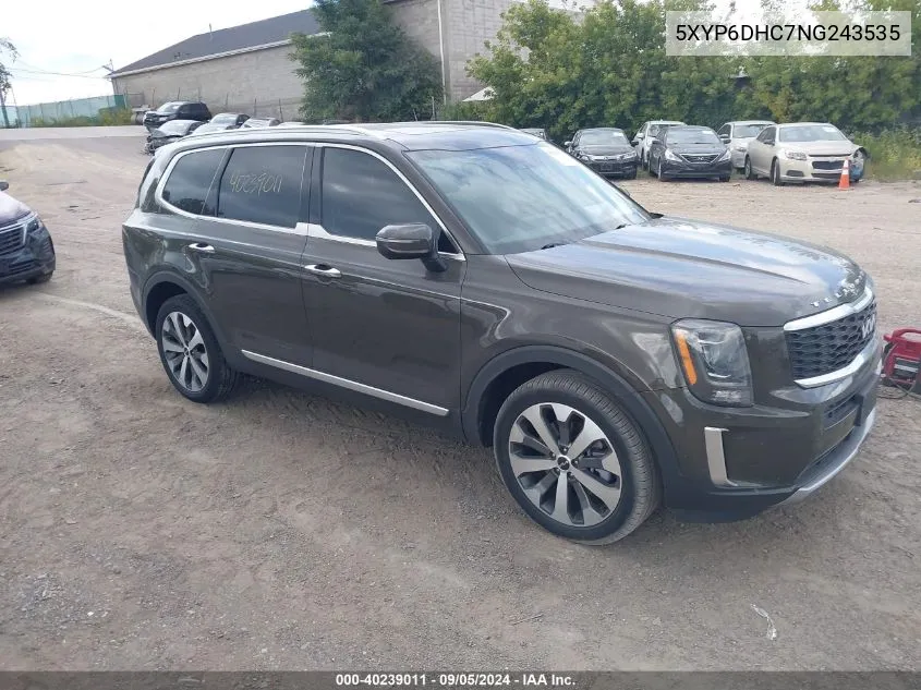 5XYP6DHC7NG243535 2022 Kia Telluride S