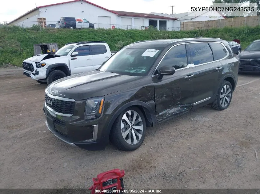 5XYP6DHC7NG243535 2022 Kia Telluride S