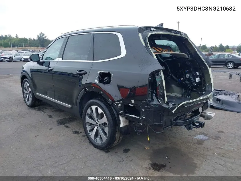 2022 Kia Telluride Ex VIN: 5XYP3DHC8NG210682 Lot: 40304416